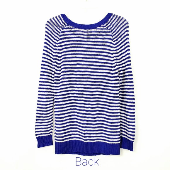 Cobalt Blue/White Striped Sweater by Forever 21 - Picture 10 of 13